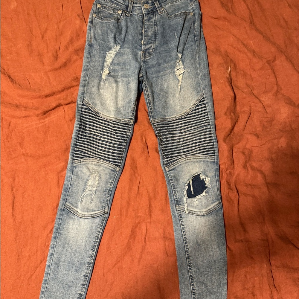 Biker jeans